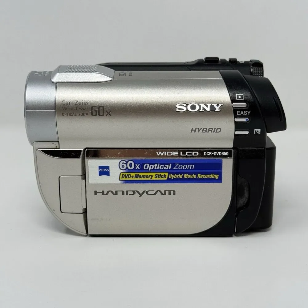 Sony Handycam DCR-DVD650 DVD Camcorder NTSC Box No Charger Cords